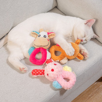 Shake hands plush toy a generation of sound bite resistant dog toy cartoon puzzle pet plush toy