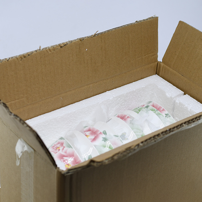 Household wholesale bone China tableware, 10 sets of decals, single rice bowl, household ceramic bowl, suitable for microwave oven Specification image