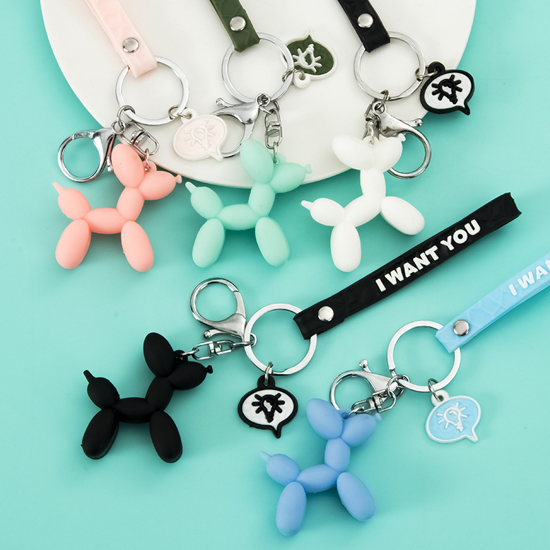 Balloon dog key chain doll pendant key chain car creative personality key pendant lovely trinket pendant