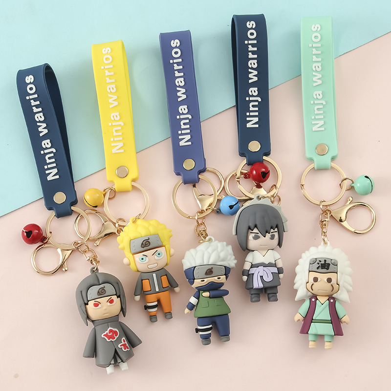 Japan and South Korea popular cartoon ninja key chain pendant backpack car mobile phone pendant small gift generation hair