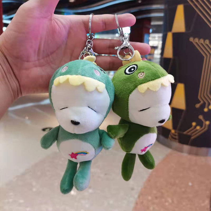 Cuddly bunny stuffed toy bag pendant cartoon doll doll claw machine doll key chain birthday present