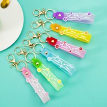 Jello, candy, bracelet, keychain, Colored rubber string, keychain, accessories, wristband