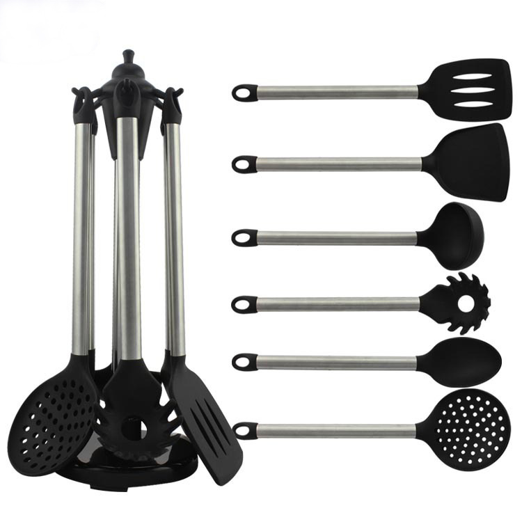 Custom-made silica gel kitchenware set silica gel powder claw non-stick spaghetti scoop spaghetti claw 6 sets thumbnail
