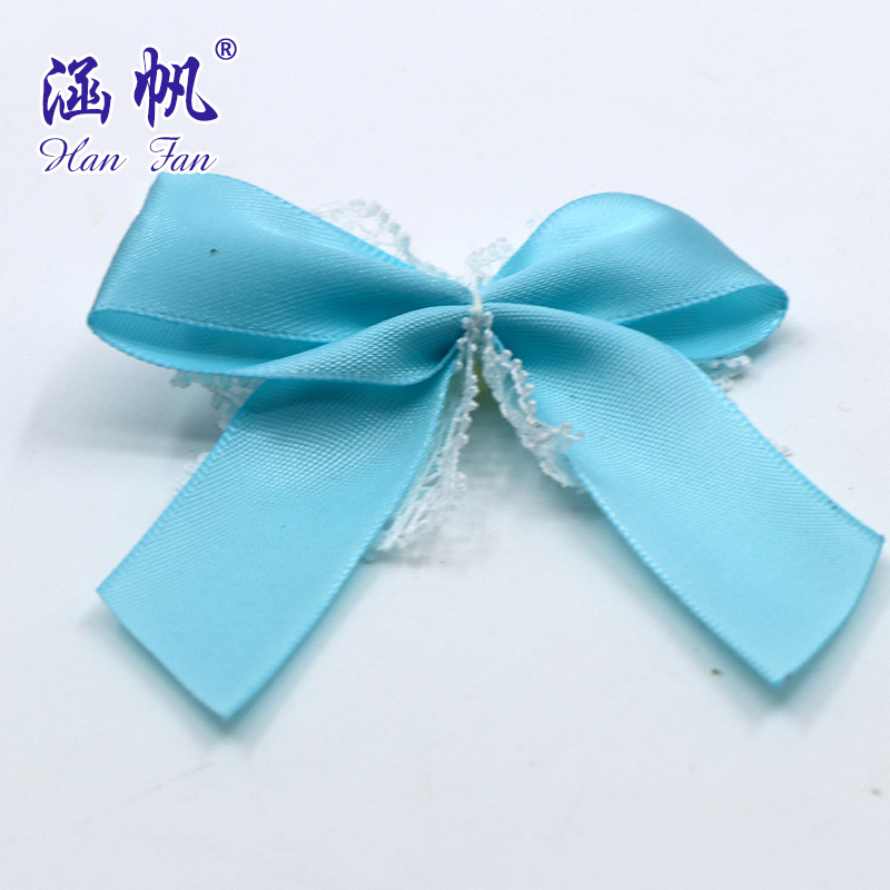 Pearl lace wound bow clothing accessories, high-end gift packaging, headwear, ribbon bow accessories details Picture