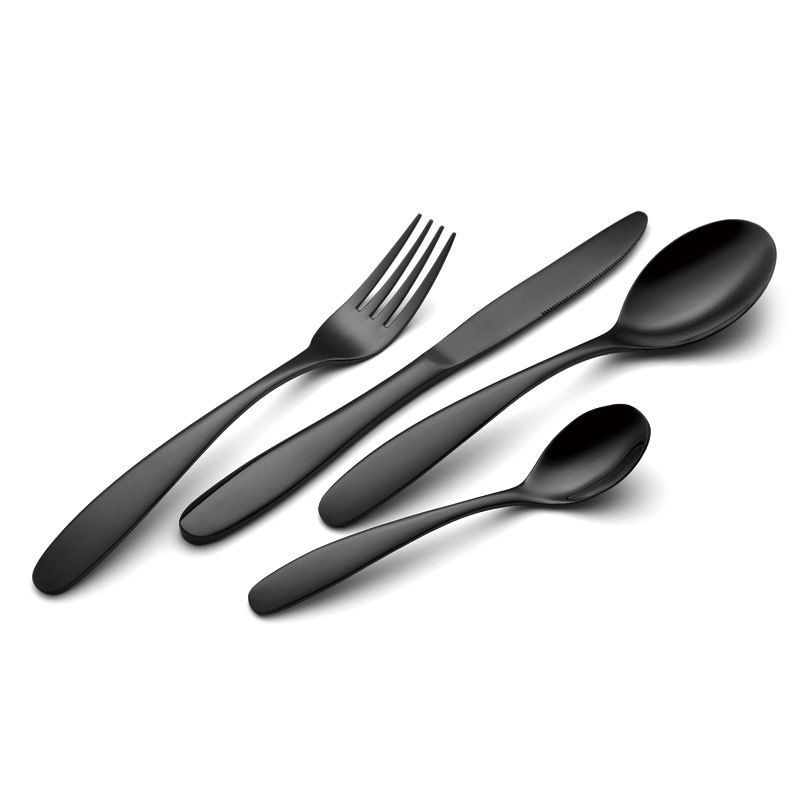 跨境不锈钢牛排刀叉 西餐具欧式刀叉勺餐具24件套商超礼品图