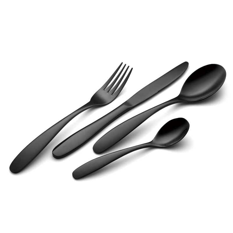 Cross-Border Stainless Steel Steak Knife And Fork Western Tableware European Knife, Fork And Spoon Tableware 24 Sets Of Business Super Gifts
