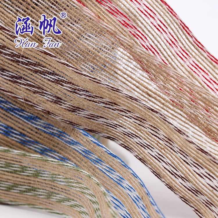Manufacturers direct color jute bag clothing accessories process accessories Christmas wedding festive linen roll holding flowers decoration Application Scenario