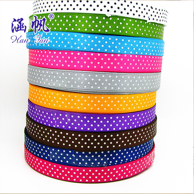 Manufacturers for 1.5cm polyester ribbon ribbon printing point webbing clothing accessories DIY accessories full figure