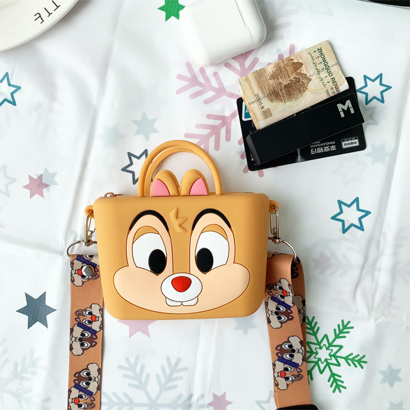 Dibujos animados lindo silicona portátil ojos grandes chippies niños tarjeta de cambio bolsa de las niñas cosméticos crossbody bolsa Application Scenario