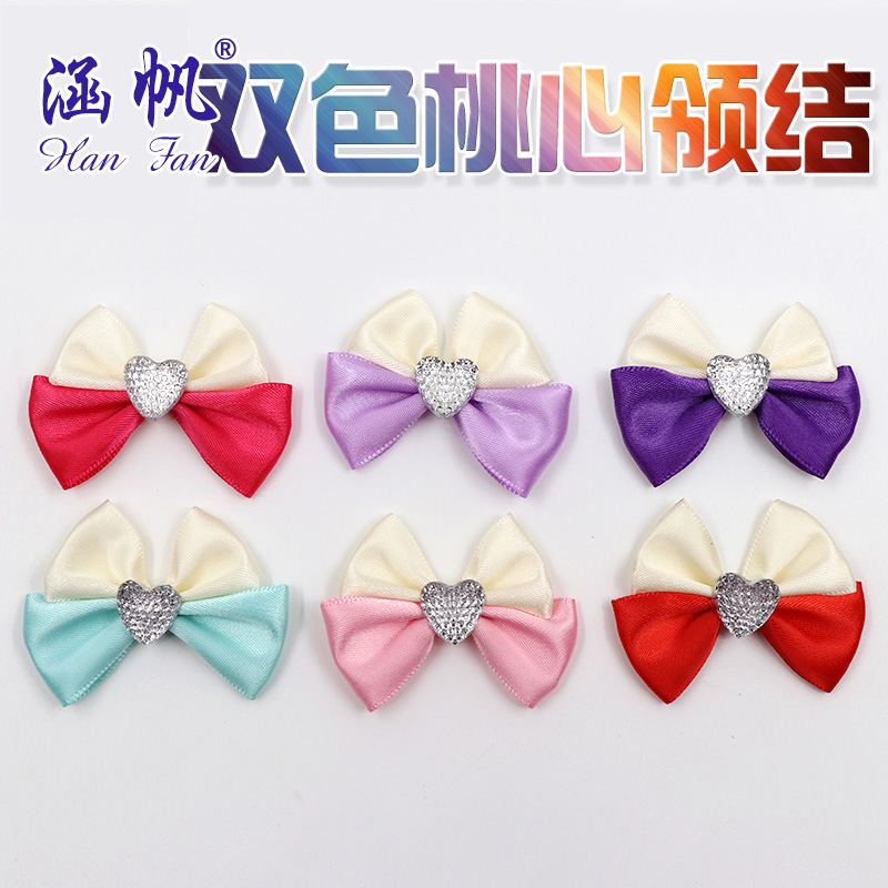 Ribbon ribbon bow tie double ribbon bow tie clothing accessories accessories gift box packaging accessories
