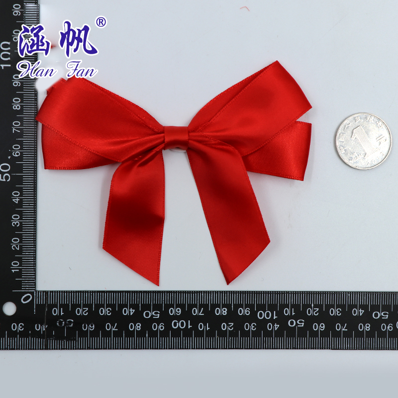 Factory direct sales of high-end polyester ribbon bows with double-sided tape decoration for gift boxes, bottles and water cups Application Scenario