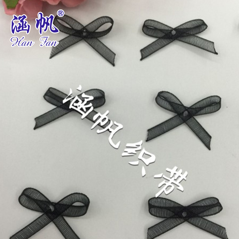 厂家直销服装辅料袜子配件纱带蝴蝶结电针蝴蝶结领结童袜