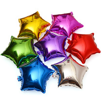 18 "five-pointed star balloon, helium balloon, light plate, aluminum film star balloon, floating air balloon, automatic sealing