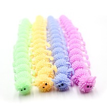 Cross-border goods TPR soft glue caterpillar Lala Unicorn Lala Noodle rope pull pressure relief ball