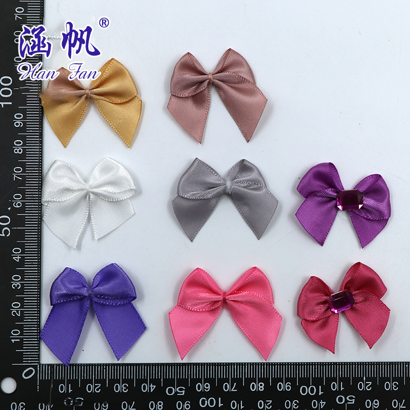 1cm color thread tie bow ribbon polyester ribbon DIY decoration clothing gift packaging accessories Specification drawing
