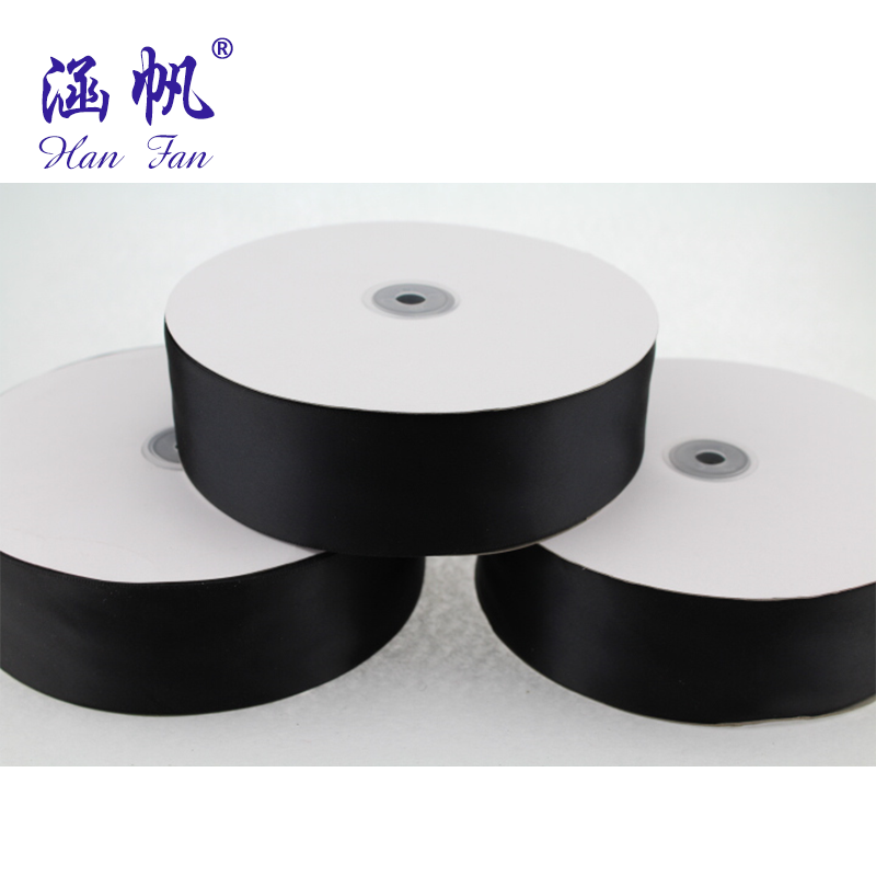 16-point solid color polyester tape, gift box packaging tape, clothing decoration tape, ribbon wholesale Specification image
