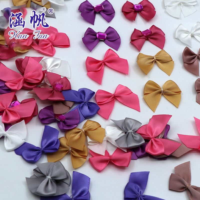 1cm color thread tie bow ribbon polyester ribbon DIY decoration clothing gift packaging accessories details Picture