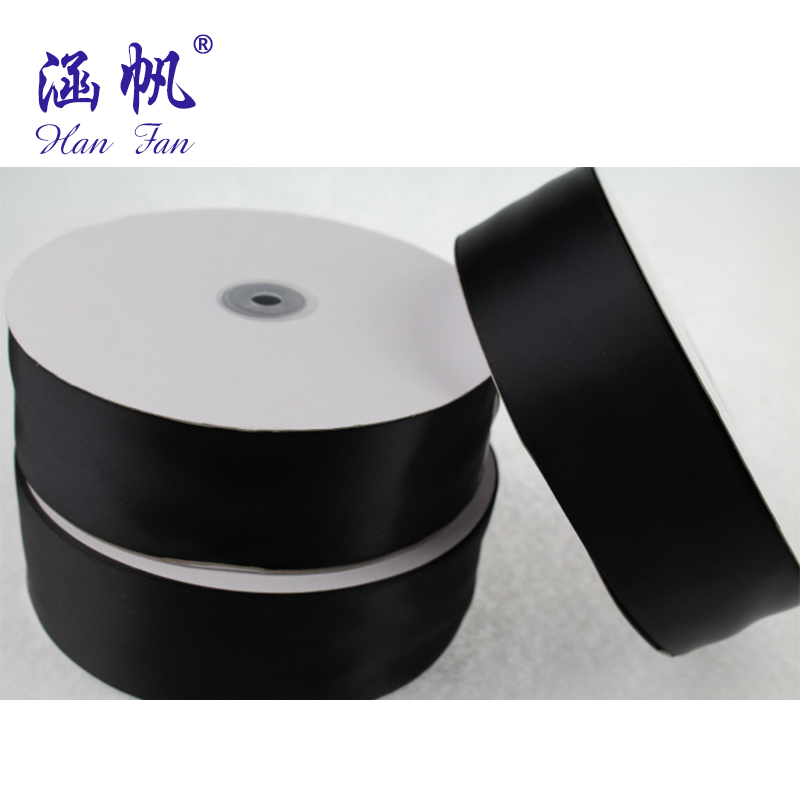 16-point solid color polyester tape, gift box packaging tape, clothing decoration tape, ribbon wholesale details Picture