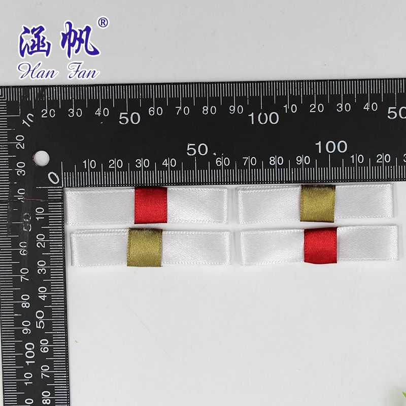 1.5CM purple silk satin with small bow tie children's clothing home textile accessories ribbon bow tie custom wholesale details Picture