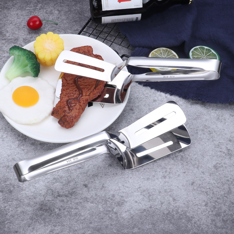 304 stainless steel steak clip stainless steel kitchen clip stainless steel food clip fish pancake clip bread clip thumbnail