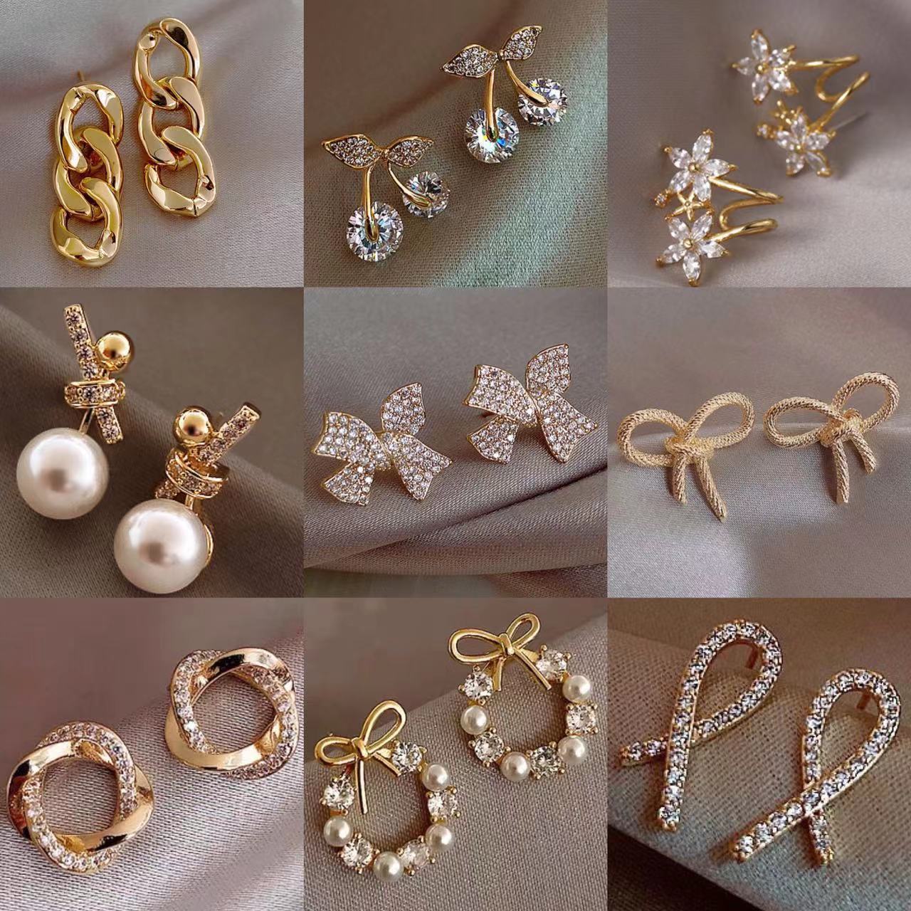 Earring female South Korean temperament net red explosion earring pure silver 202 new tide pearl eardrop design sense earring