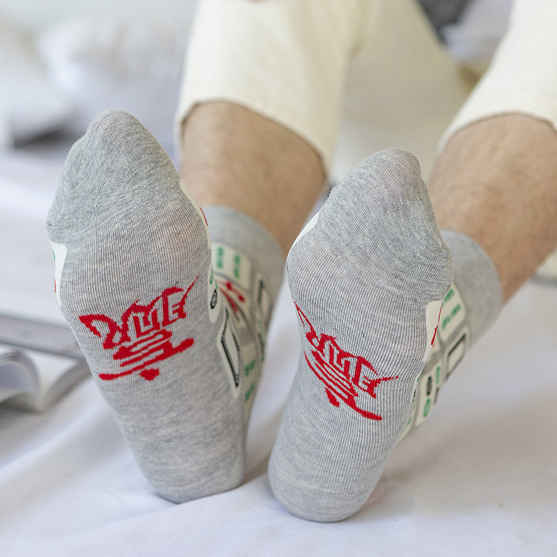 运动、休闲棉袜实物图