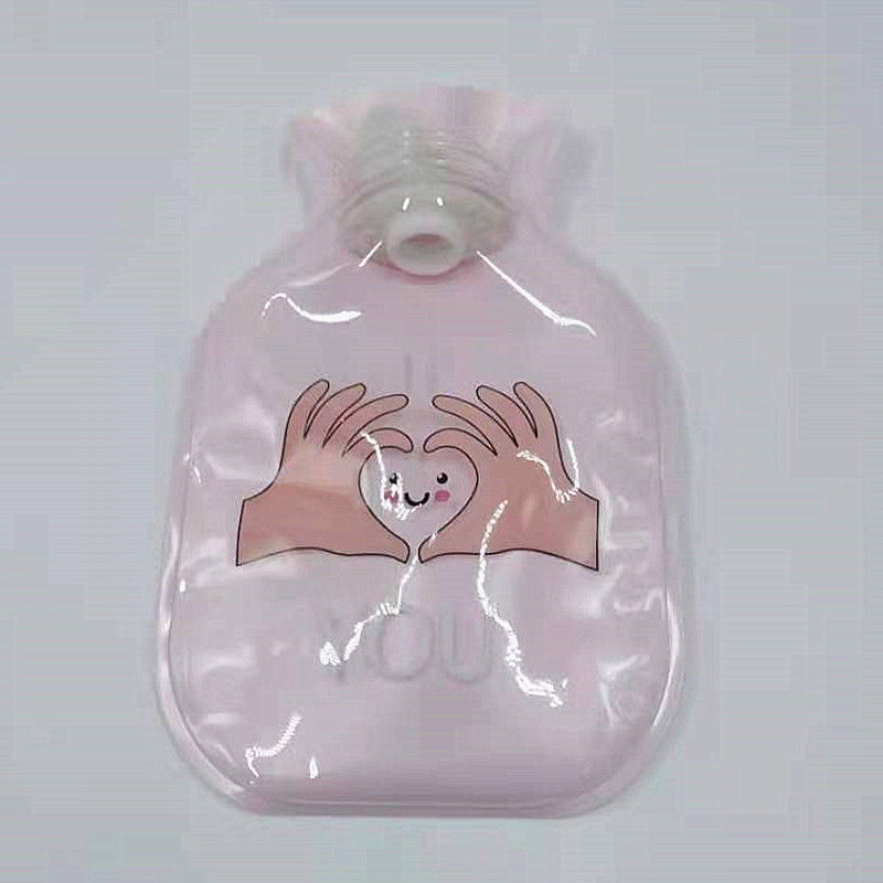 The new winter water-filled hot water bag is thickened, cute and portable. It's a cartoonish and simple hot water bag for student dormitories details Picture