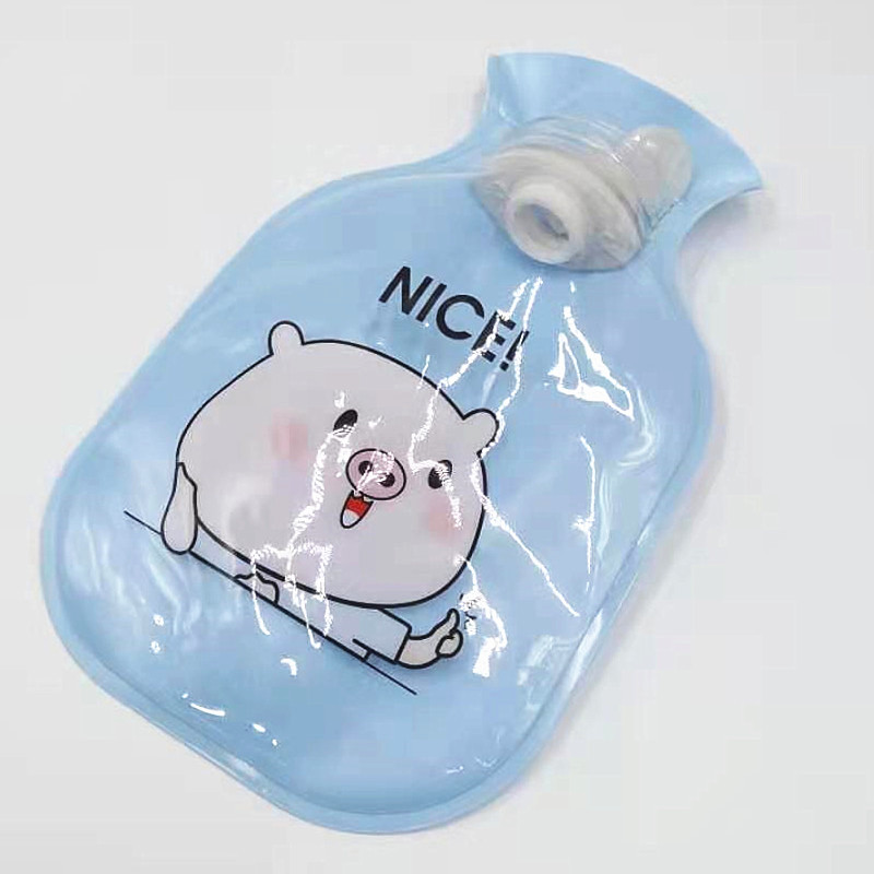 新款小号可爱卡通布热水袋潮流字姨妈暖手袋印花布面充水暖手宝