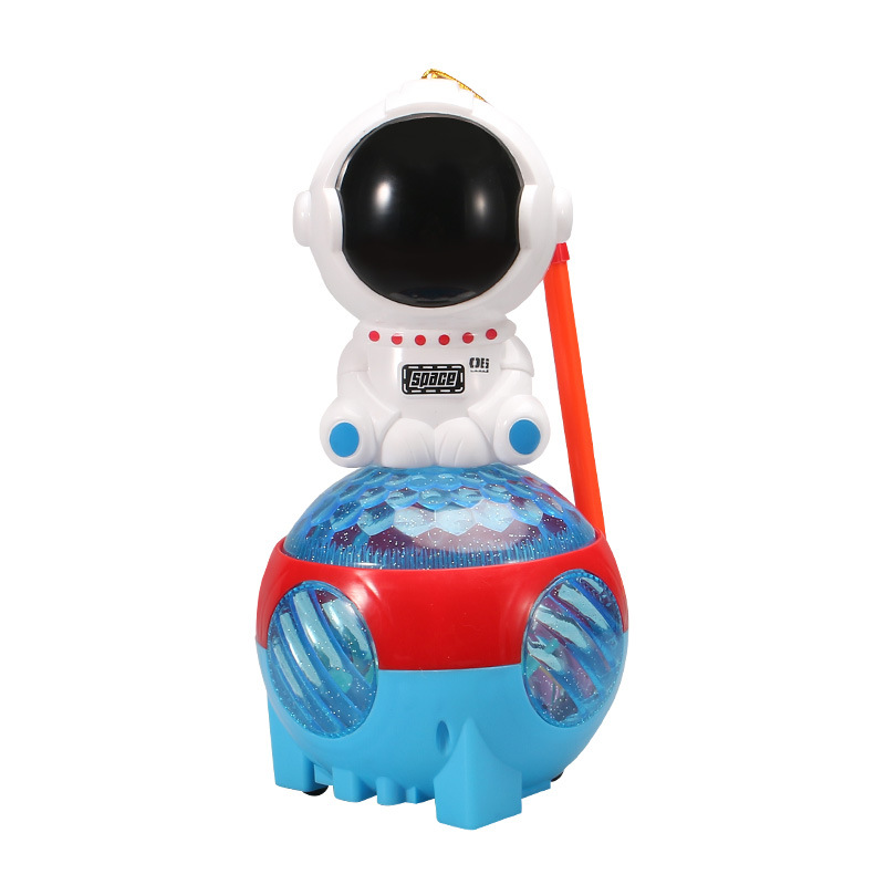 Children's hand-held music flower lanterns, cute and fun all-in-one space man toys, multi-sound effect lights, parent-child gifts for boys and girls Item Picture
