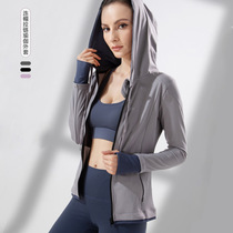 Sports coat women autumn and winter breathable slim body long sleeve hoodie outdoor running fitness sportswear Europe and America