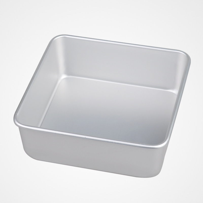 8-inch anodized square live bottom cake mold, aluminum alloy anodized chiffon cake mold 1.0MM thick Application Scenario
