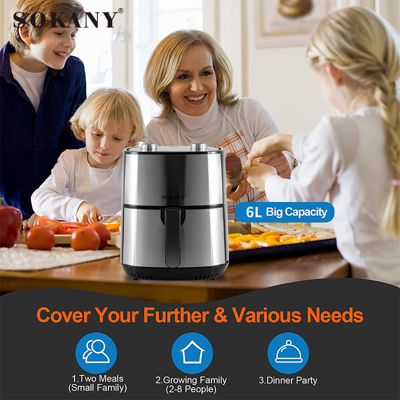 Cross-border 8015 air fryer, household multi-functional intelligent oil-free and smokeless electric oven, air fryer for export Application Scenario