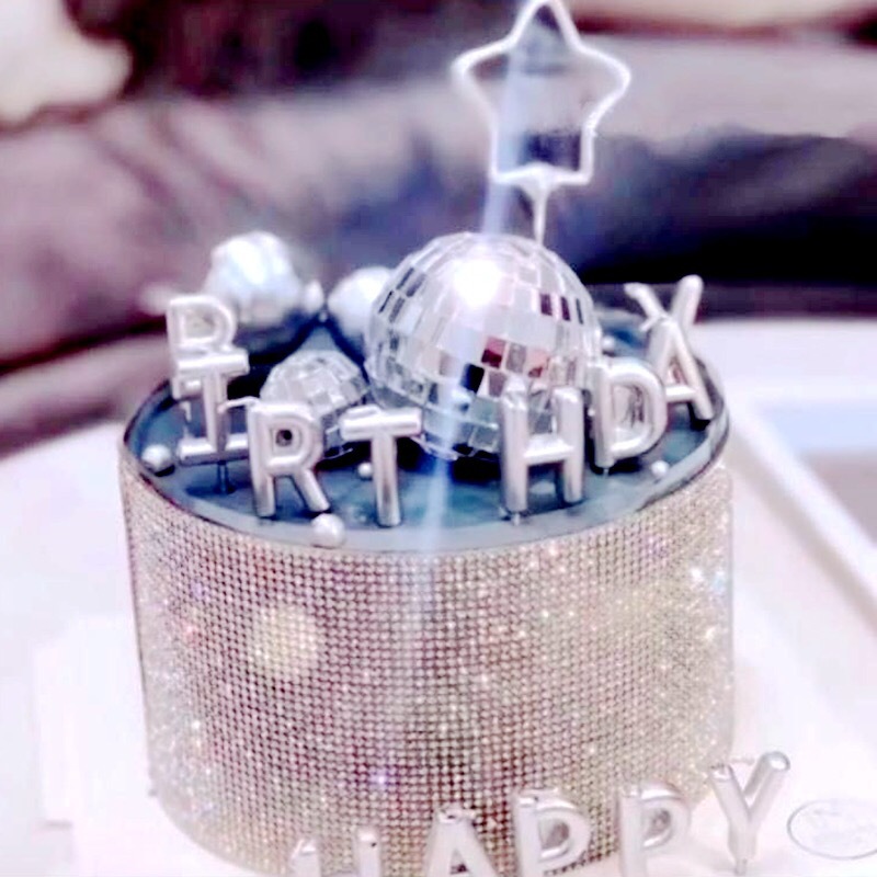 Blitz diamond slice cake decorated with rhinestone rims birthday cake rims baked embellished dessert table diamond BLING