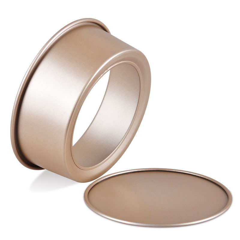 Baking tools: Aluminum alloy, gold, 6-inch non-stick round live base mold, chiffon cake mold Application Scenario