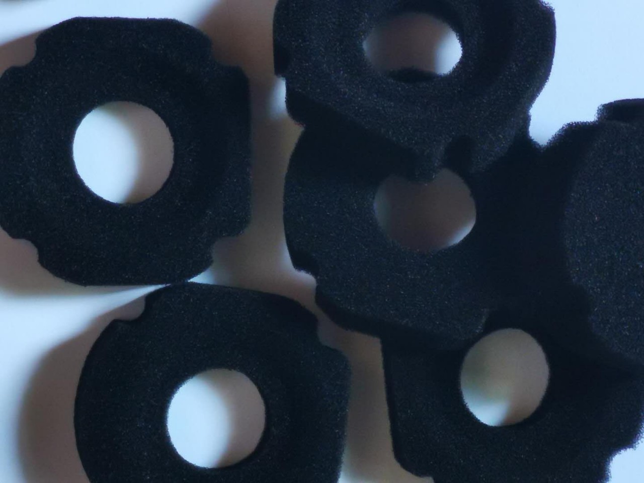 Customized processing of irregular-shaped sponge, black sponge, micro-head cotton, sponge lining details Picture