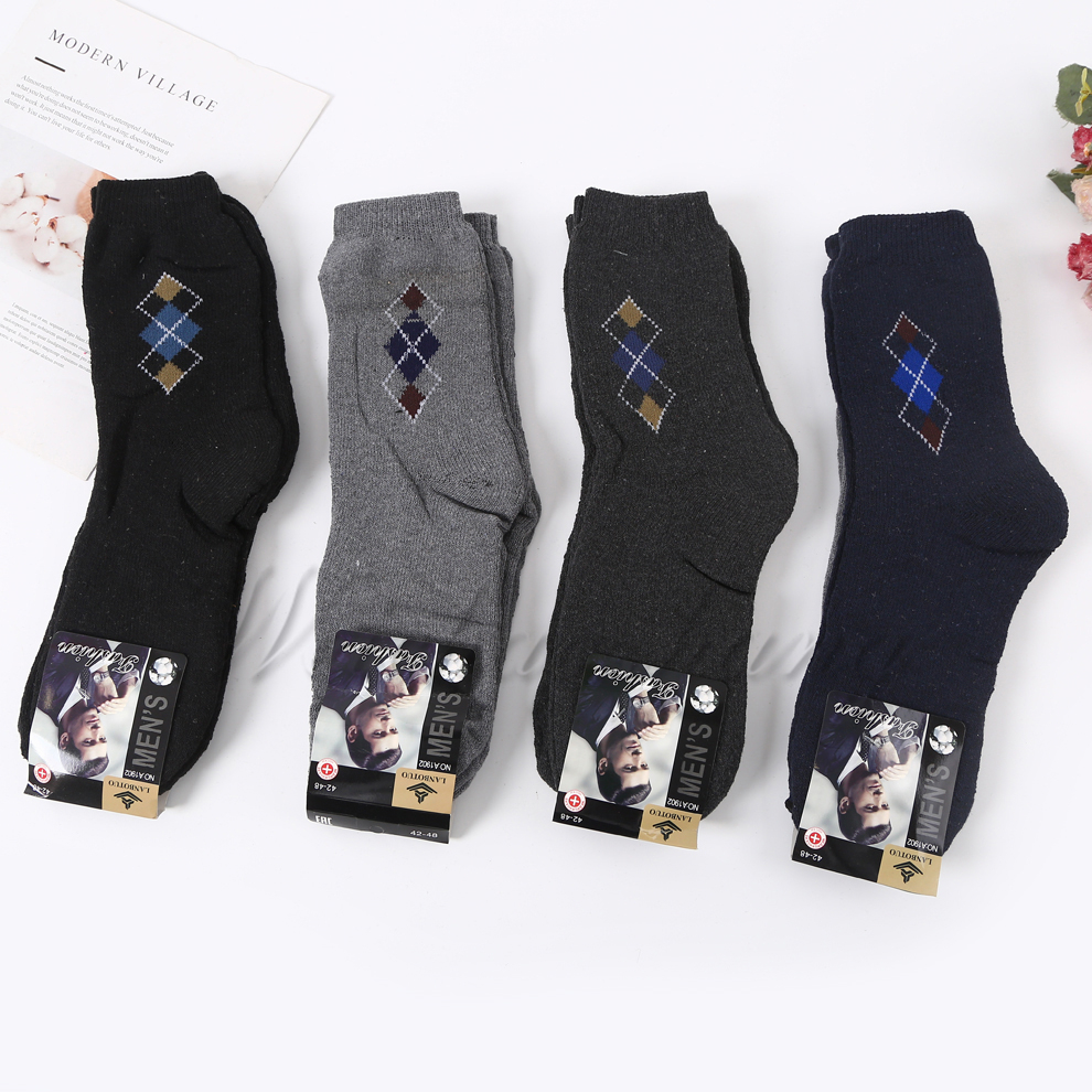 Full brushed jacquard men's socks, fashionable, sporty and casual long socks, breathable and comfortable, new style for street stalls and night markets details Picture