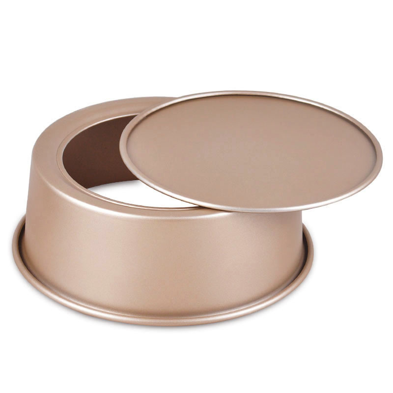 Baking tools: Aluminum alloy, gold, 6-inch non-stick round live base mold, chiffon cake mold Specification image