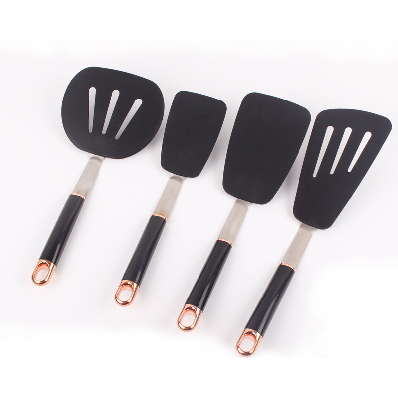 Custom Amazon kitchen silicone spatula household goods non-stick pan Western silicone spatula set Kitchen