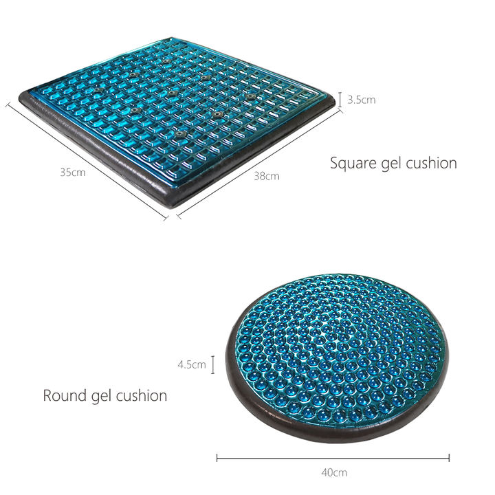 Compact seat cushion, round cushion, square cushion, memory foam seat cushion full figure