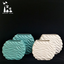 Nordic modern simple home ceramic vase soft decoration living room dolomite ceramic vase decoration crafts