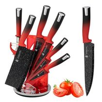 Beautiful kitchenware knife set kitchen stainless steel knife kitchen knife bread knife 8 sets of knife combination gift knife set