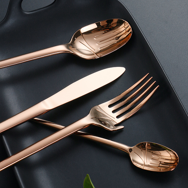 Angela Theme Stainless Steel Knife, Fork and Spoon Detail Show II