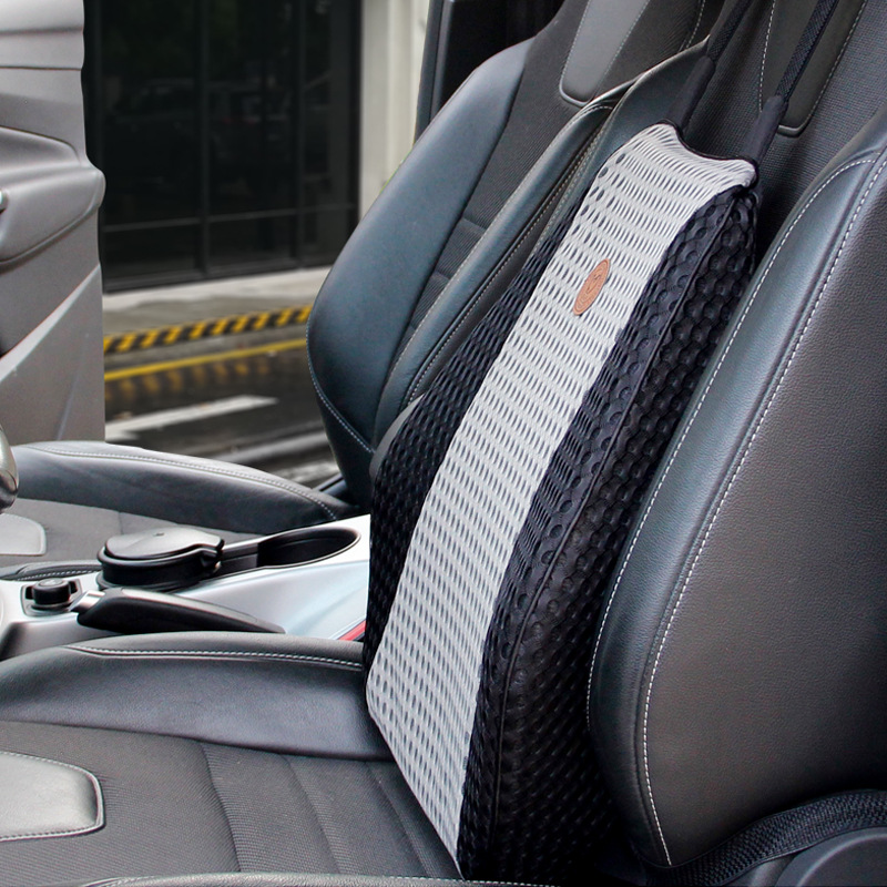 双绑带汽车腰靠记忆棉车用办公室靠垫座椅护腰腰枕腰垫靠背