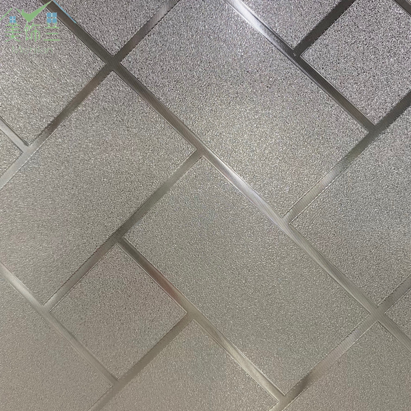 Cross Border Plastic Encapsulation Small Roll Electrostatic Non-Adhesive Frosted Glass Film Transparent Opaque Bathroom Office Window Sticker Specification drawing
