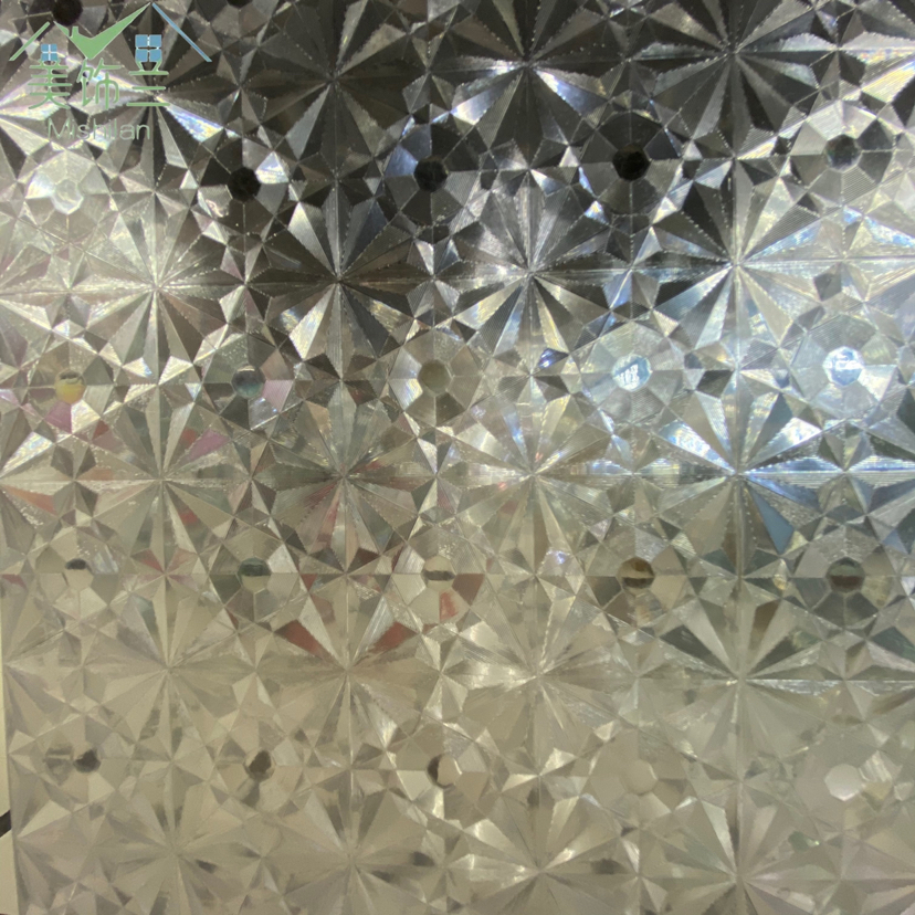 3D electrostatic non-adhesive glass film window paper solid color stereo embossed transparent opaque privacy
