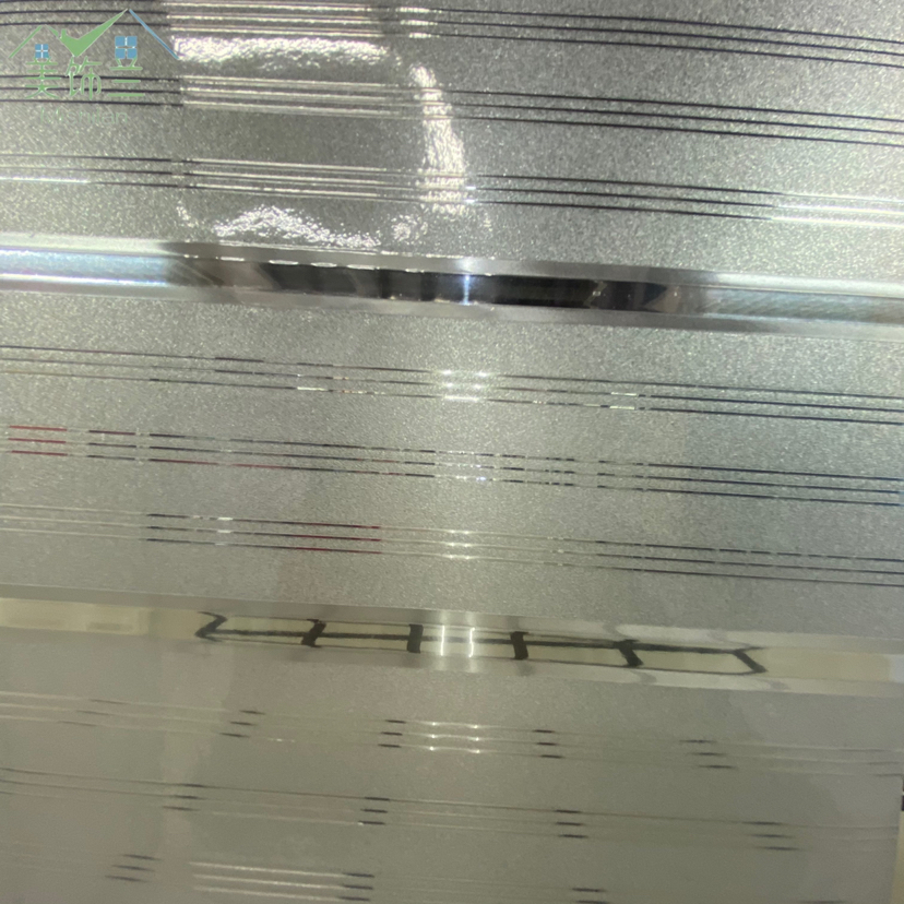 Electrostatic frosted glass sticker for office bathroom transparent opaque shade insulated pvc window glass film