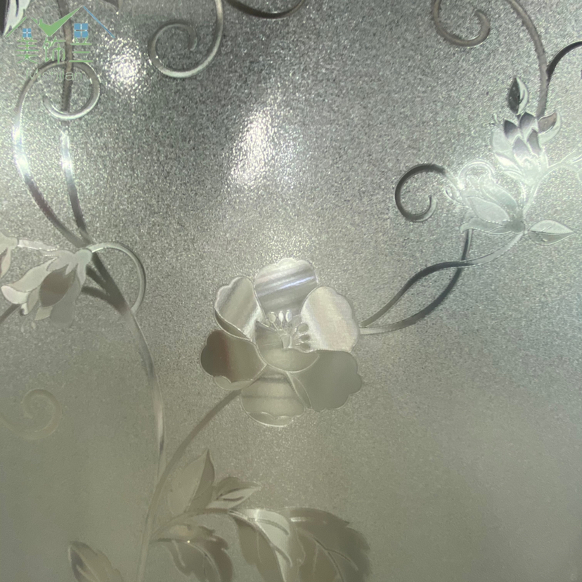Frosted electrostatic glass stickers transparent opaque window stickers office bathroom glue free decorative glass film