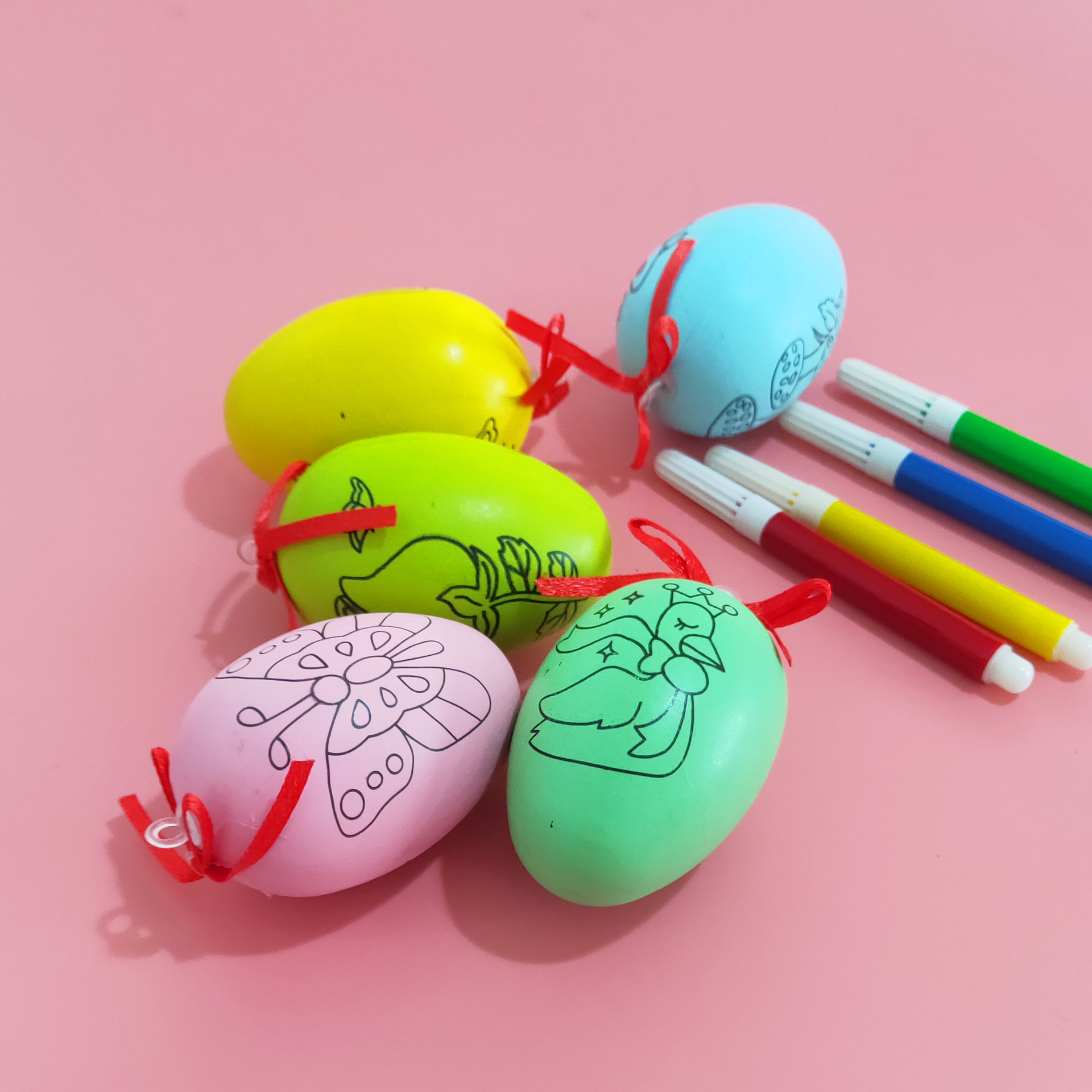 Creative DIY Easter eggs children cartoon educational handmade eggshell children handmade educational toys gifts for students