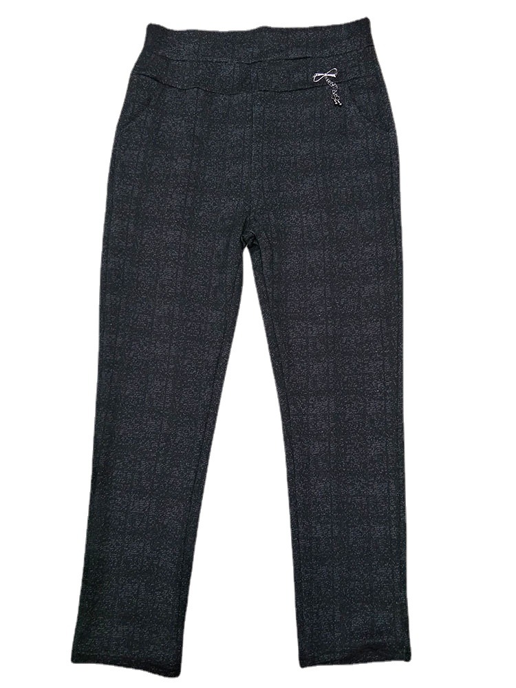 Mom pants: Spring and autumn pocket women's pants, high-waisted loose straight-leg long pants, middle-aged and elderly large-sized summer grandma pants Application Scenario