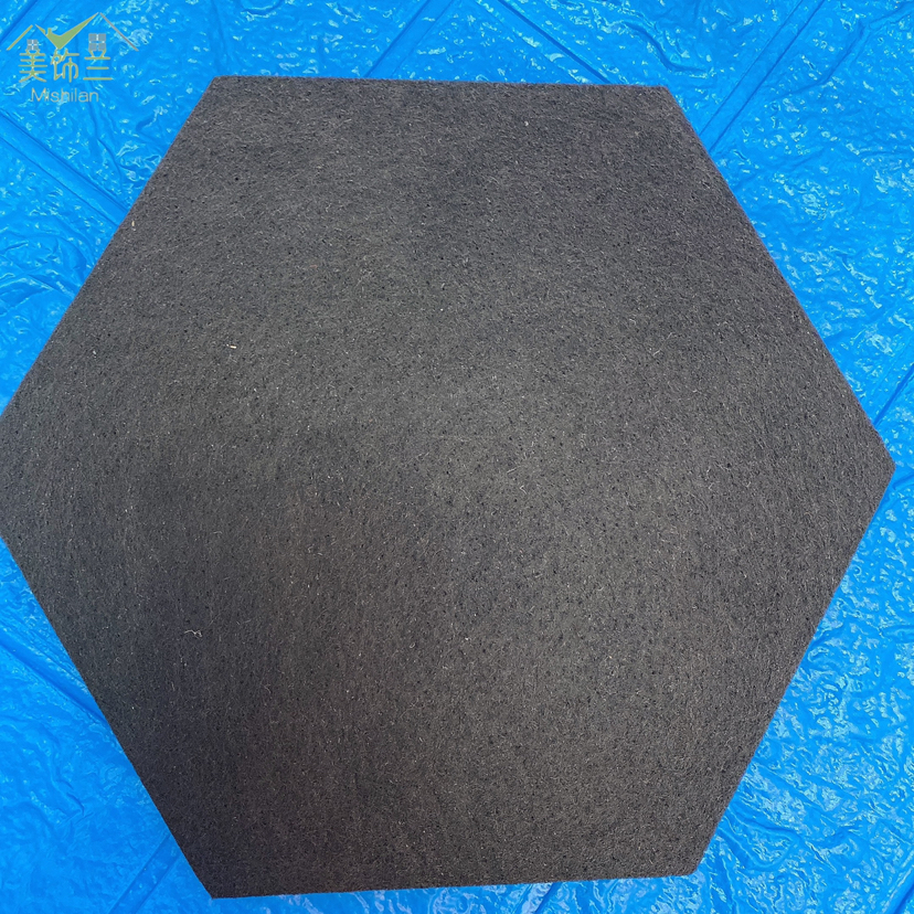Hexagonal plain felt wall with adhesive display kindergarten ring create decoration message board dormitory background paste thumbnail